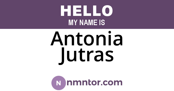 Antonia Jutras