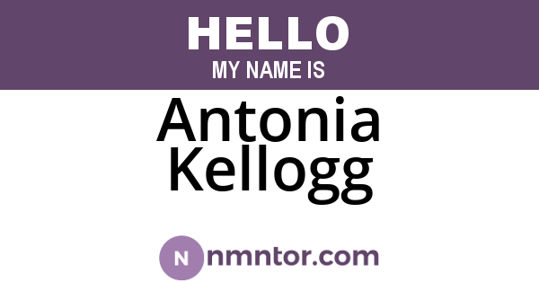Antonia Kellogg