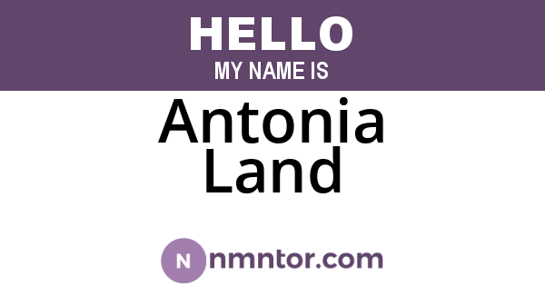 Antonia Land