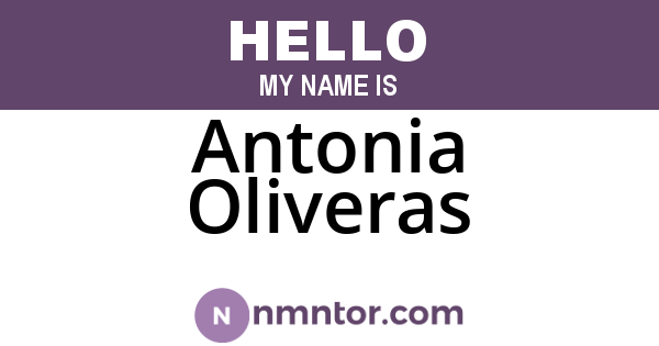 Antonia Oliveras