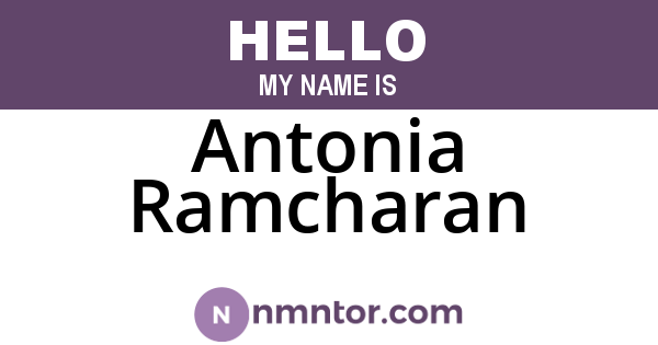 Antonia Ramcharan