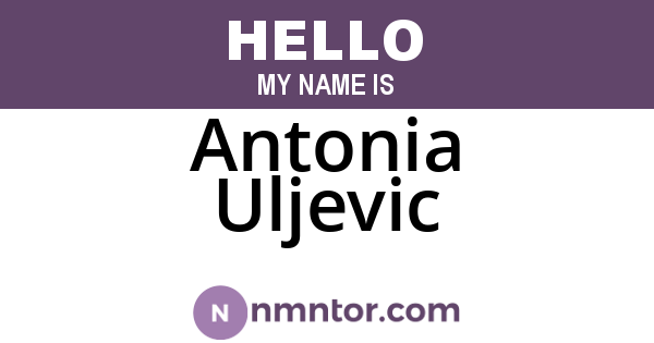 Antonia Uljevic