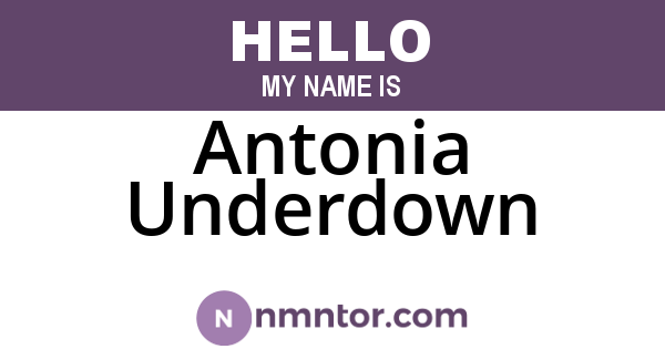 Antonia Underdown