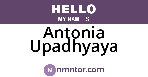 Antonia Upadhyaya