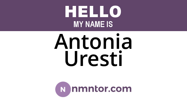 Antonia Uresti