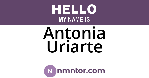 Antonia Uriarte
