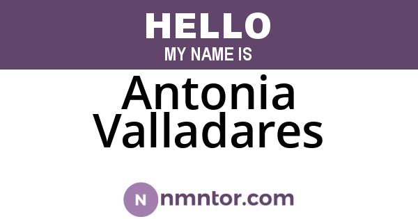 Antonia Valladares