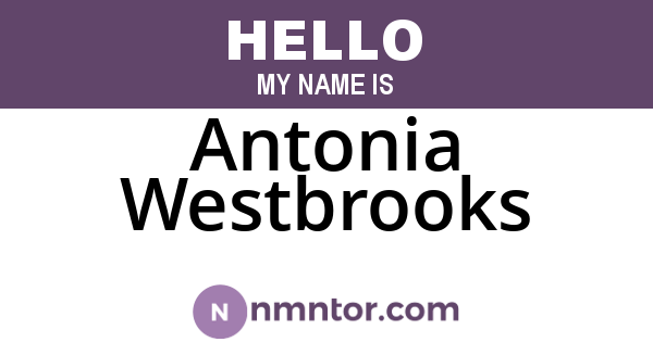 Antonia Westbrooks