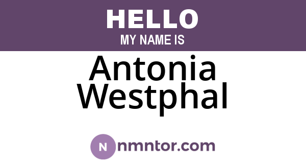 Antonia Westphal