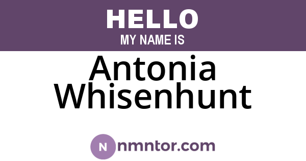Antonia Whisenhunt