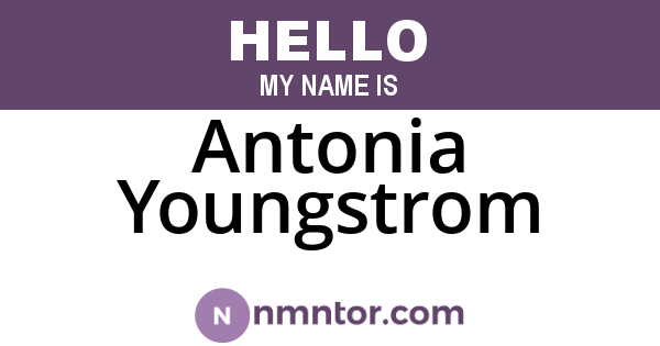 Antonia Youngstrom