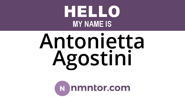 Antonietta Agostini