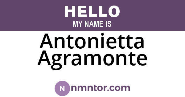 Antonietta Agramonte