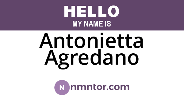 Antonietta Agredano
