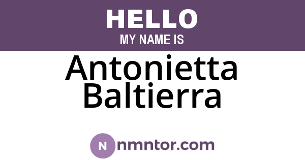 Antonietta Baltierra