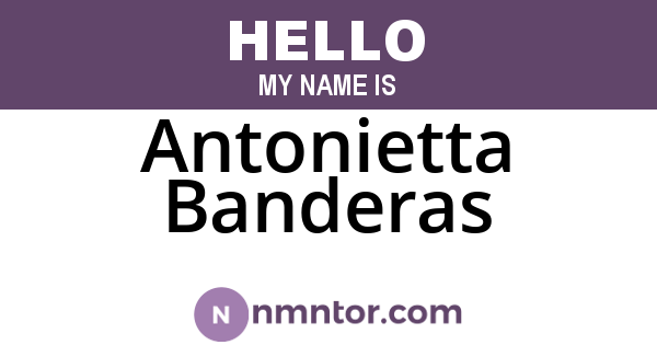Antonietta Banderas