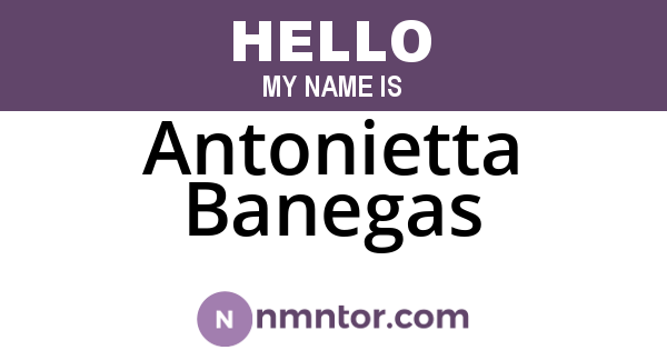 Antonietta Banegas