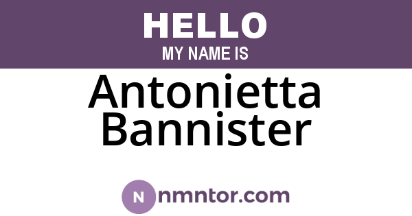 Antonietta Bannister