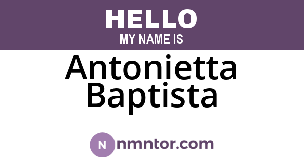 Antonietta Baptista