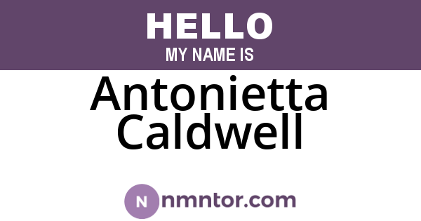 Antonietta Caldwell