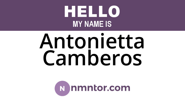 Antonietta Camberos