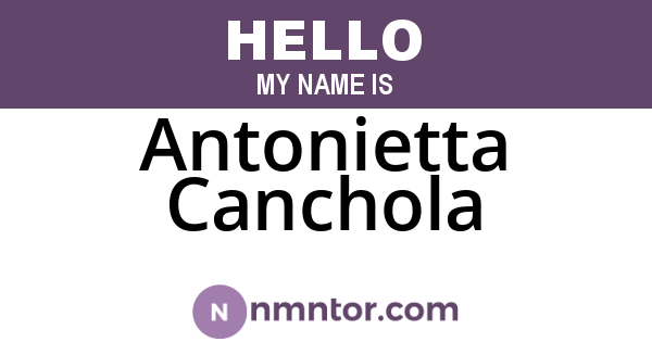 Antonietta Canchola