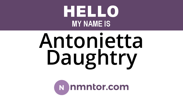 Antonietta Daughtry