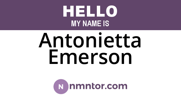 Antonietta Emerson