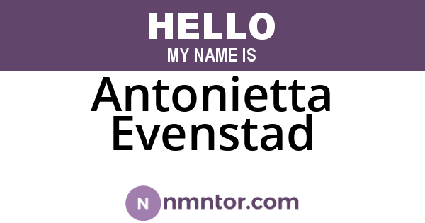 Antonietta Evenstad