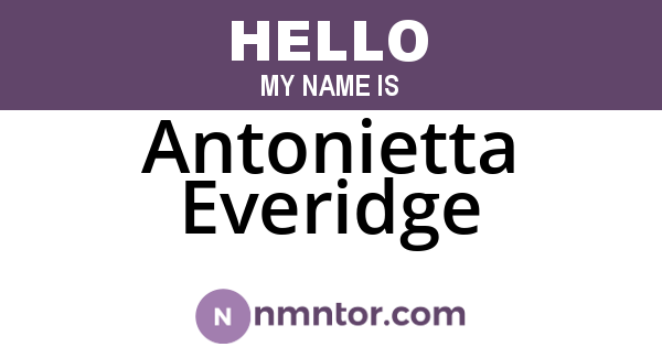 Antonietta Everidge