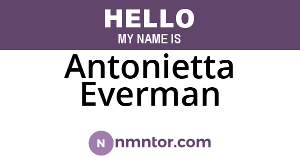 Antonietta Everman