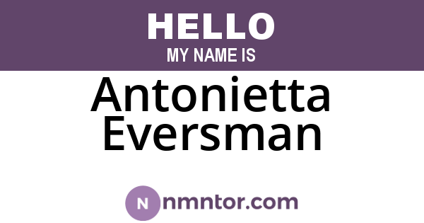 Antonietta Eversman