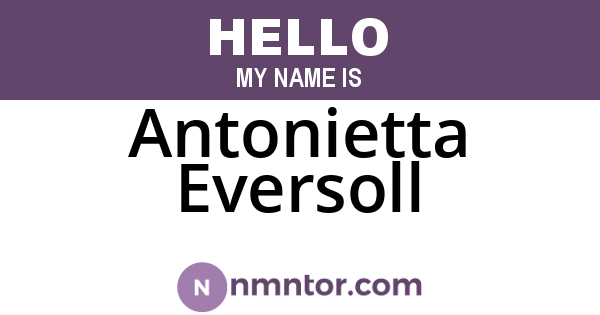 Antonietta Eversoll