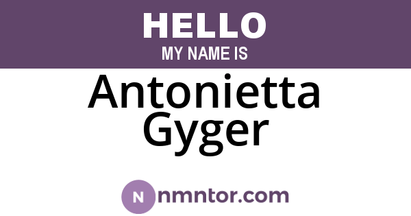 Antonietta Gyger