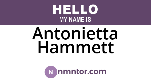 Antonietta Hammett