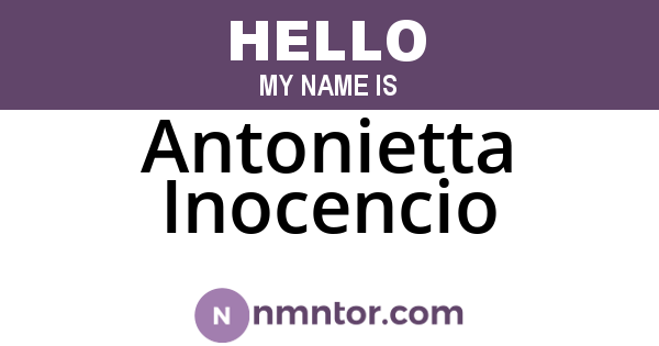 Antonietta Inocencio
