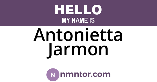 Antonietta Jarmon