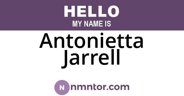 Antonietta Jarrell