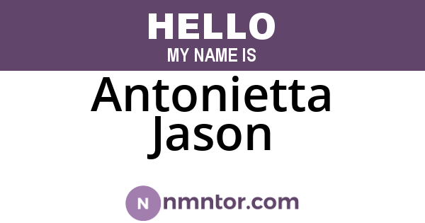 Antonietta Jason