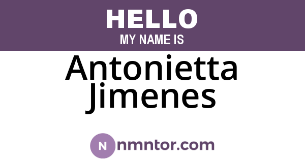 Antonietta Jimenes
