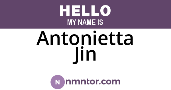 Antonietta Jin