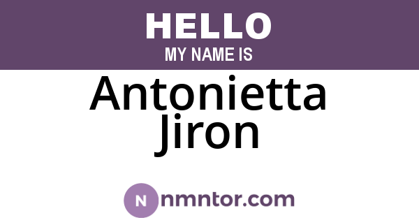 Antonietta Jiron