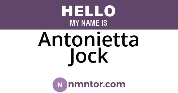 Antonietta Jock