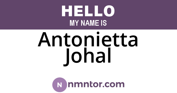 Antonietta Johal