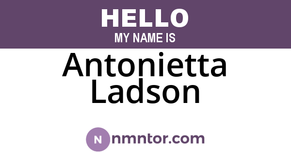 Antonietta Ladson