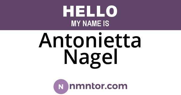 Antonietta Nagel