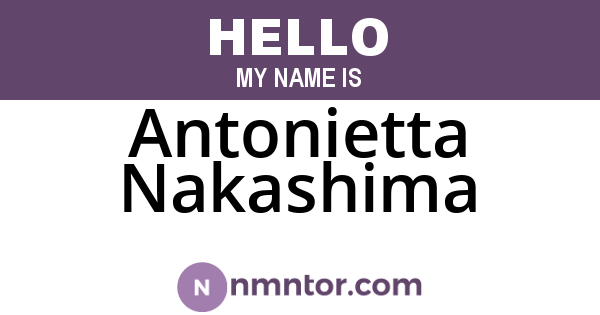 Antonietta Nakashima