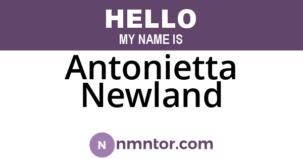 Antonietta Newland