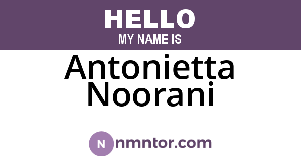 Antonietta Noorani
