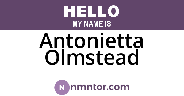 Antonietta Olmstead
